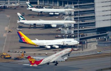 Hong Kong International Airport: scheme in Russian Airport services